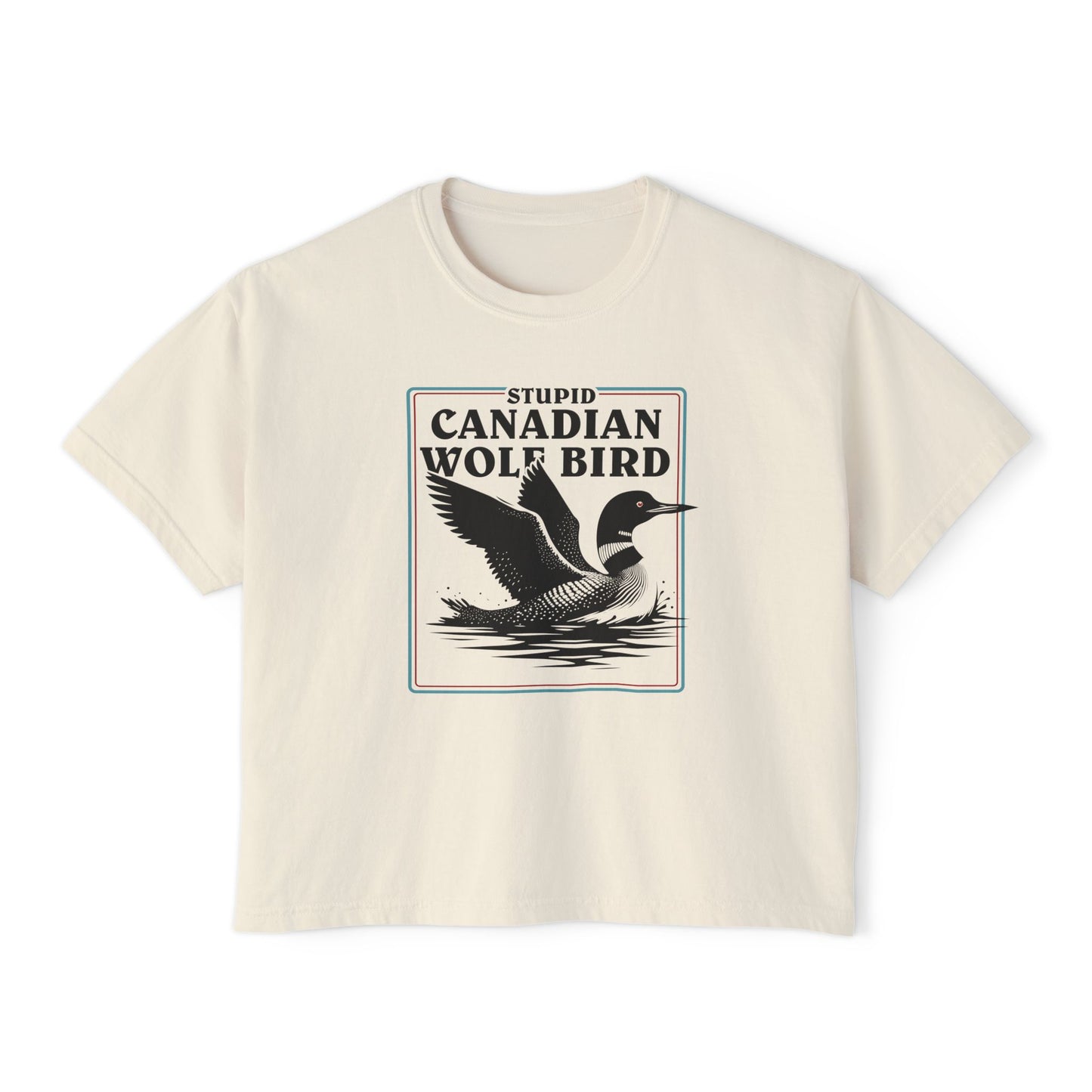 Stupid Canadian Wolf Bird Crop Top
