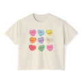 Zodiac Boys Candy Hearts Crop Top