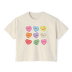 Zodiac Boys Candy Hearts Crop Top