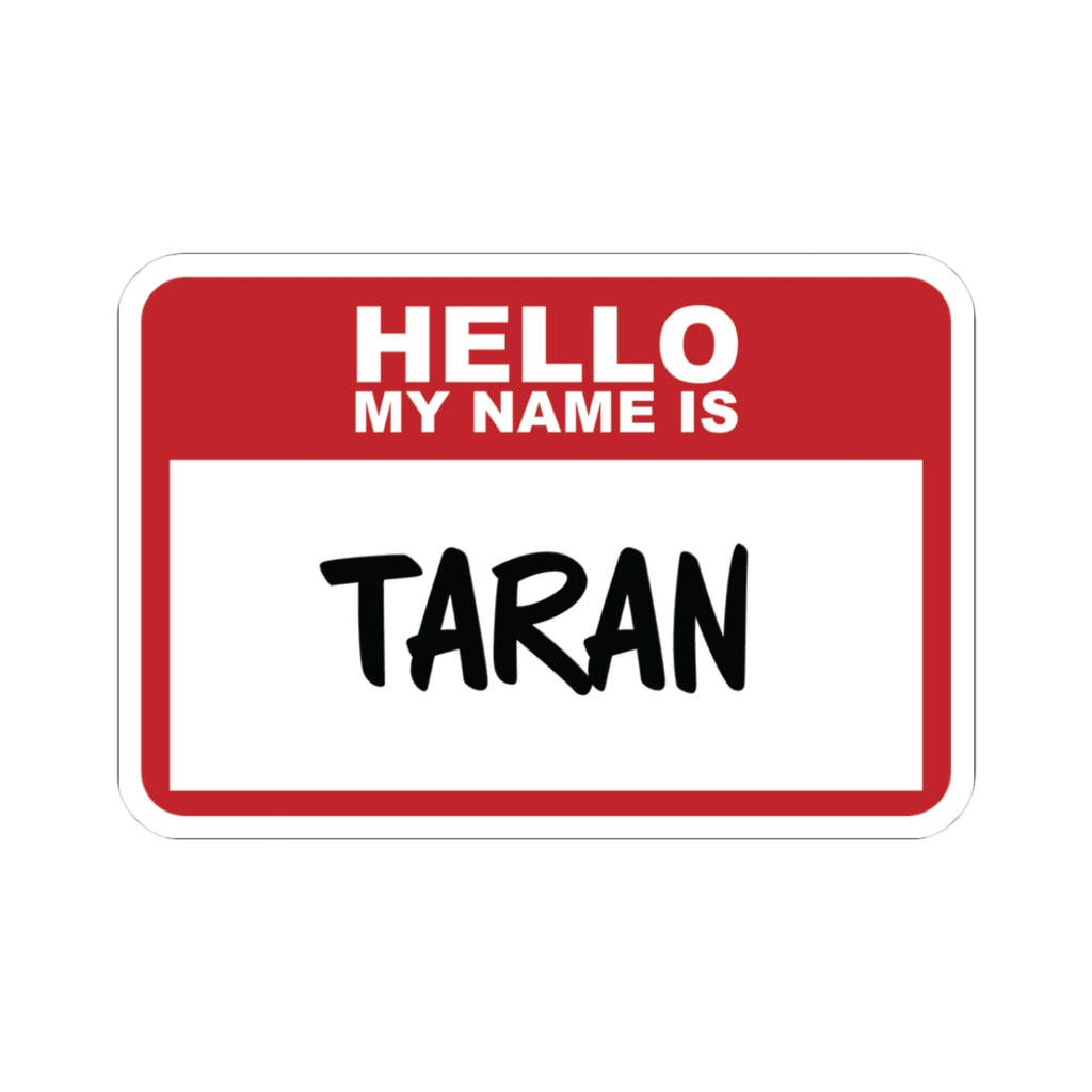 Taran Nametag. Sticker