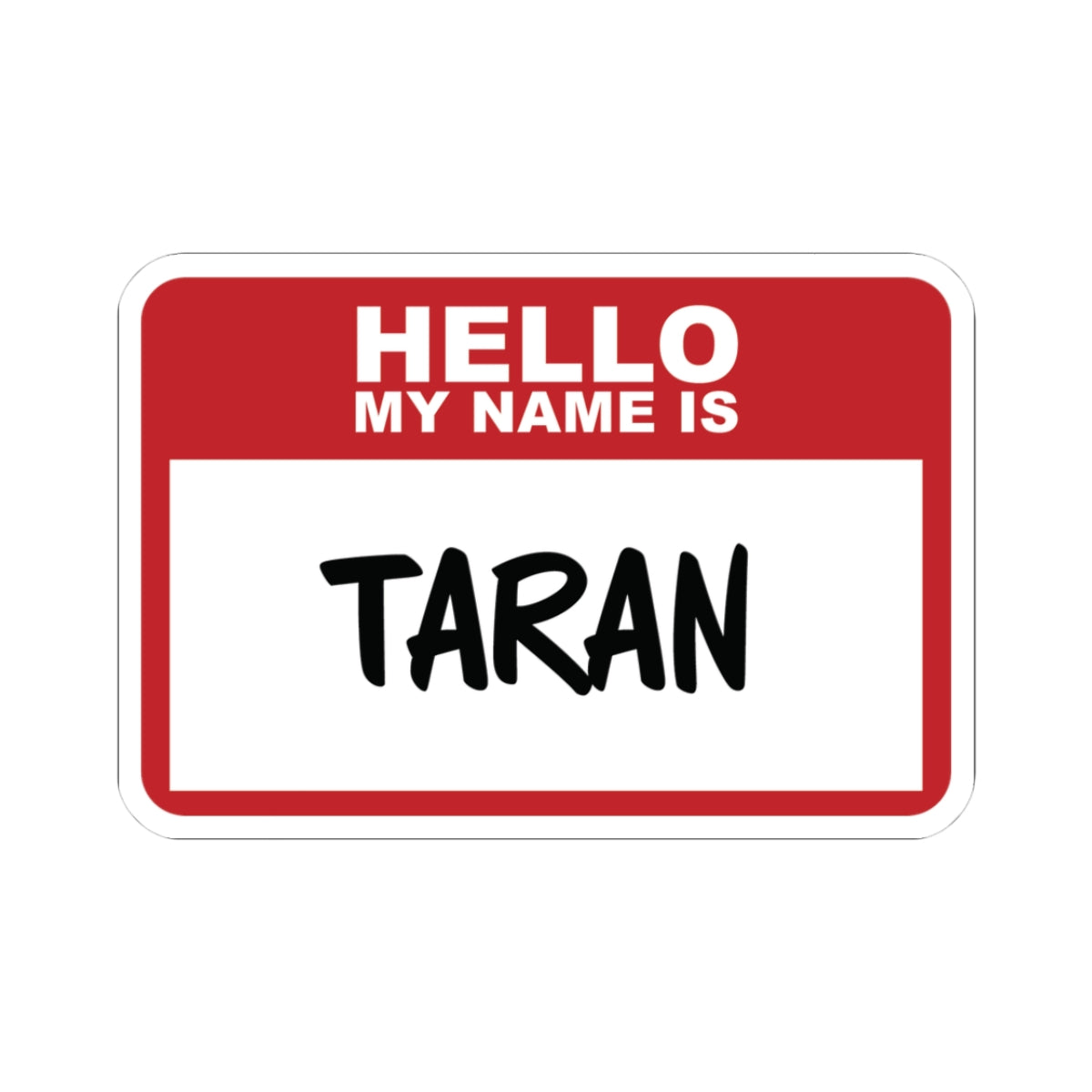 Taran Nametag. Sticker