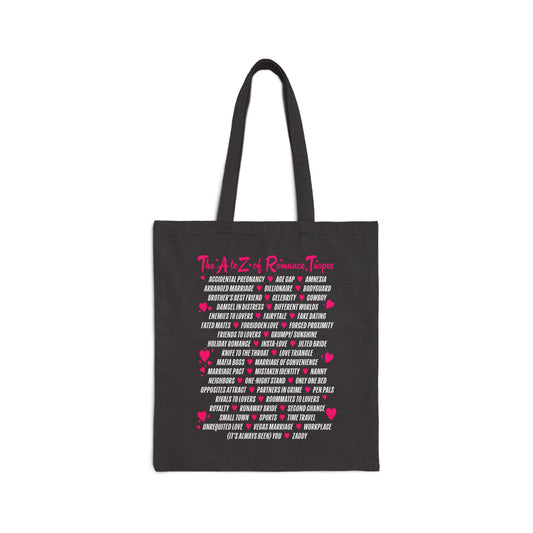 A-Z of Romance Tropes Tote Bag