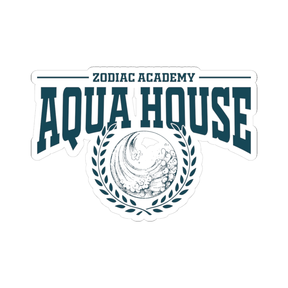 Aqua House Sticker
