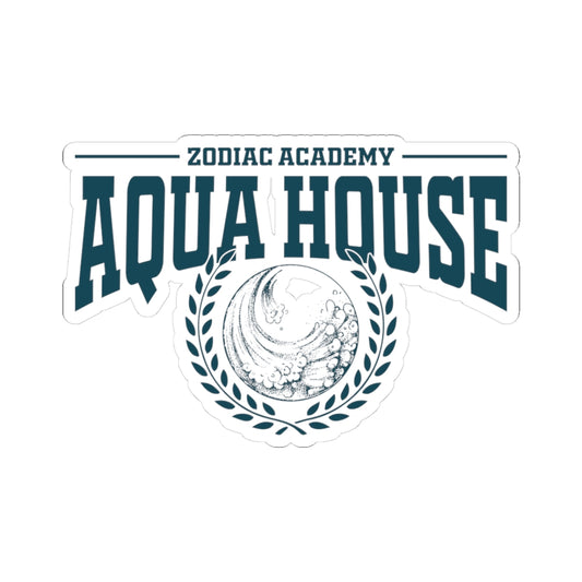 Aqua House Sticker