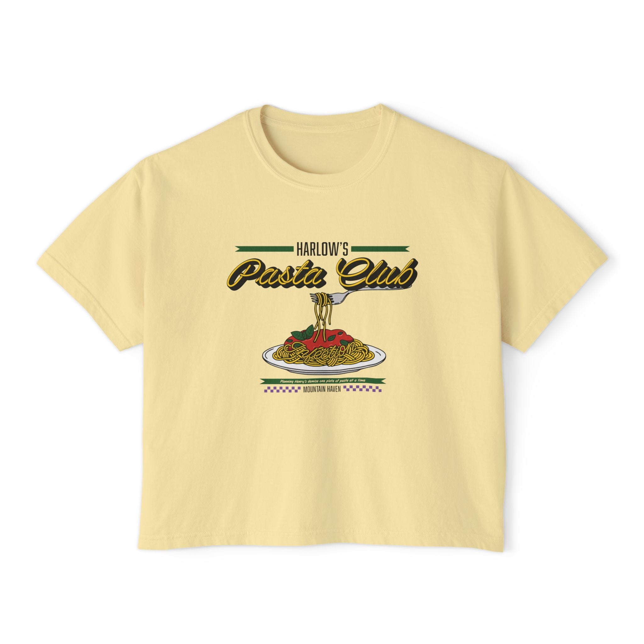 Harlow's Pasta Club Crop Top