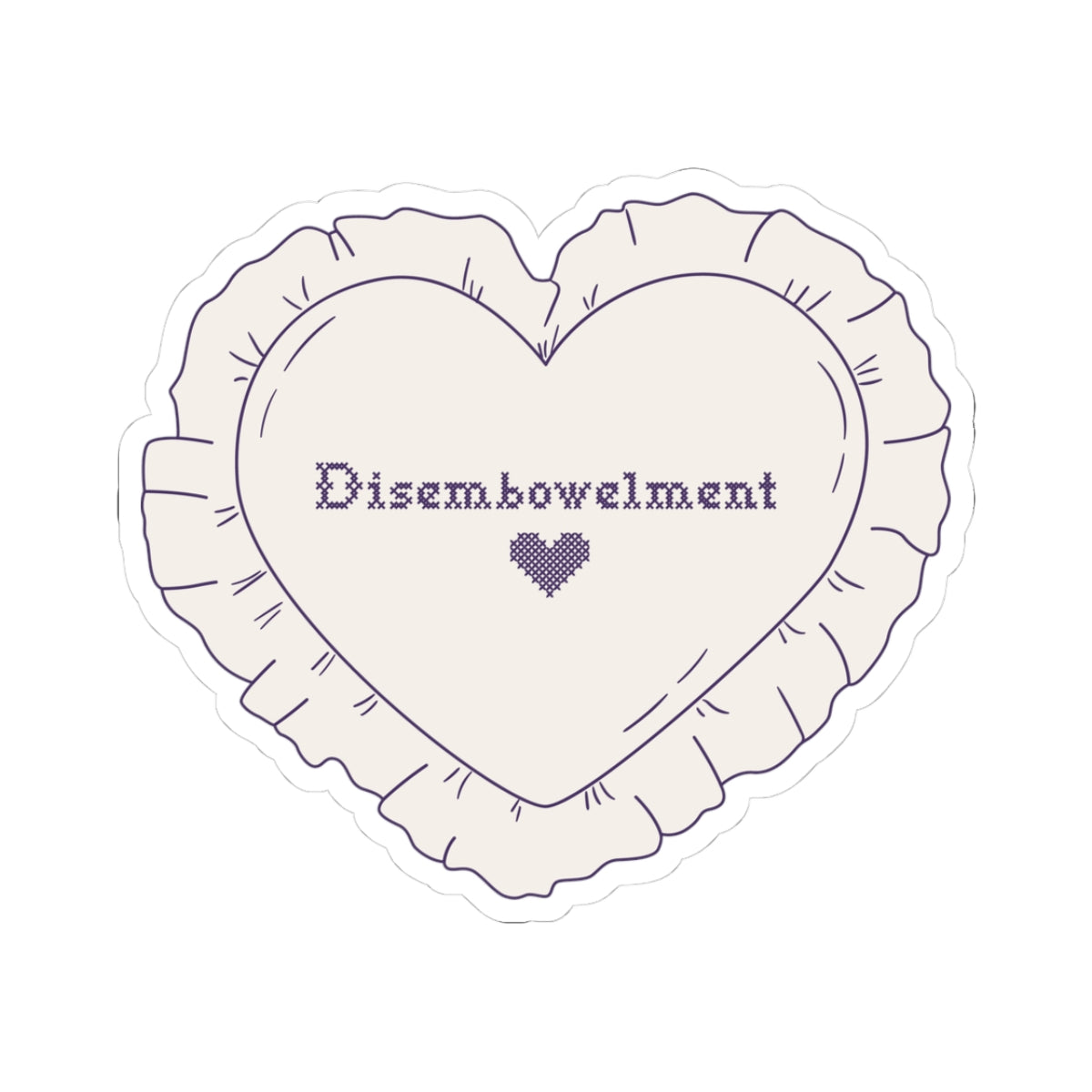 Disembowelment Embroidery Sticker