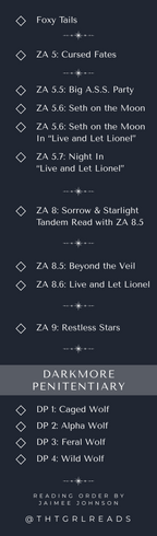 [PRE-ORDER] Zodiac Academy Reading Order Bookmark