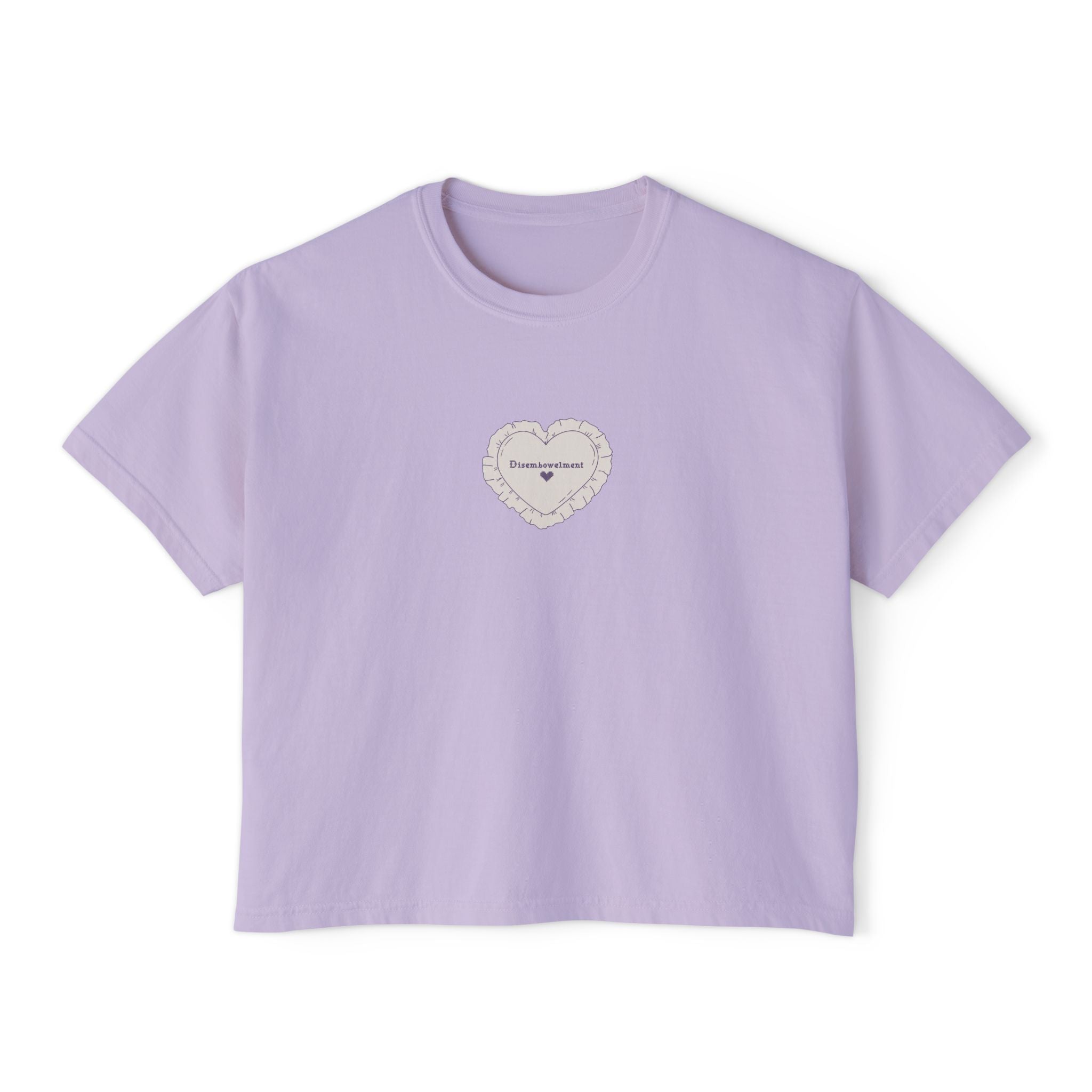 Disembowelment Embroidery Crop Top