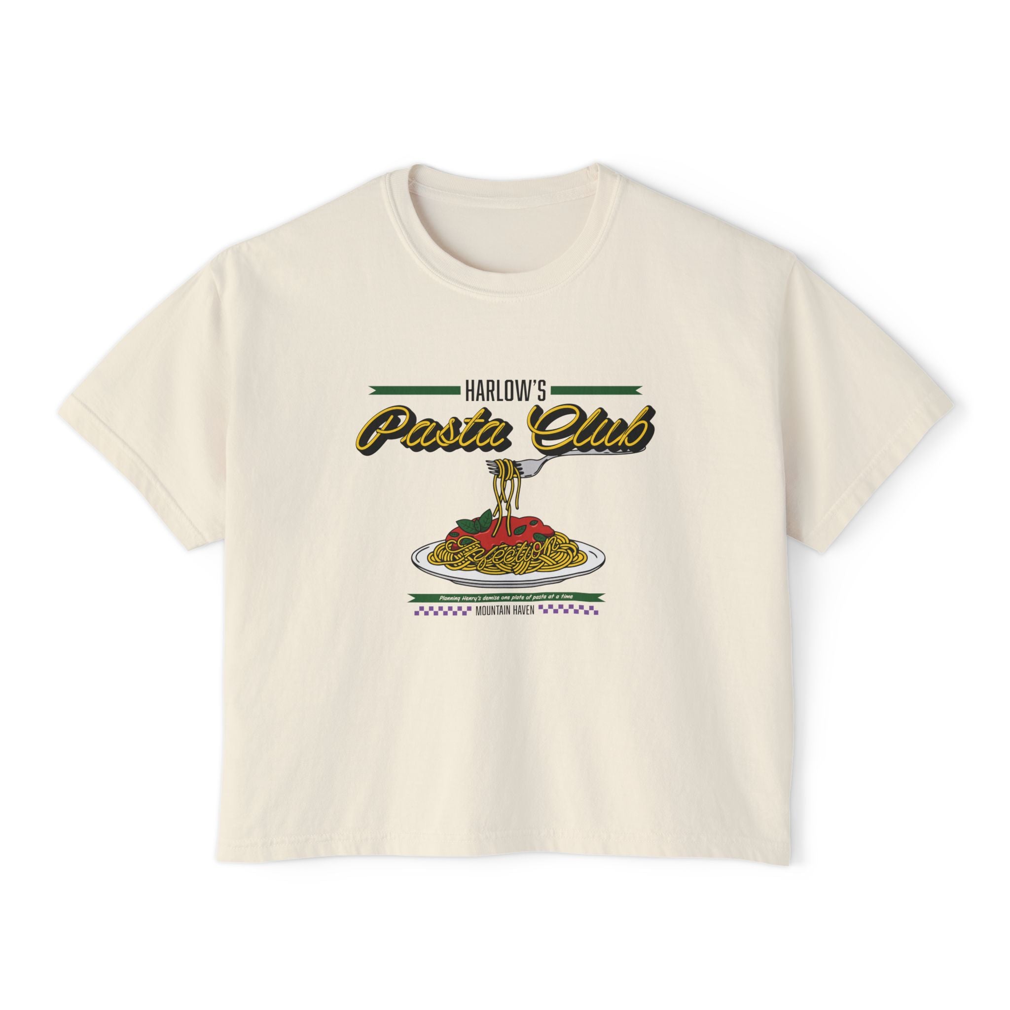 Harlow's Pasta Club Crop Top
