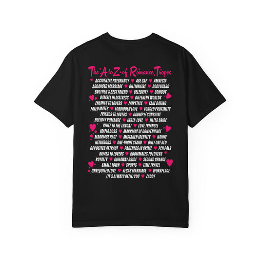 A-Z of Romance Tropes Tee