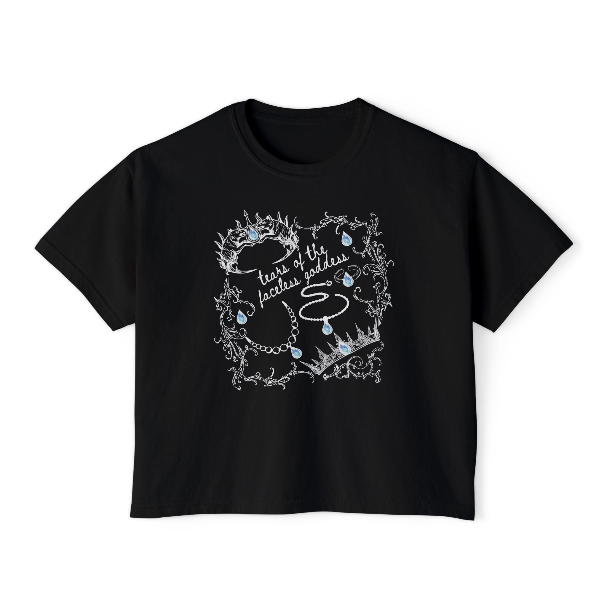 Tears of the Faceless Goddess Crop Top