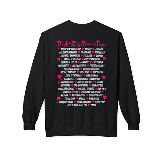A-Z of Romance Tropes Sweatshirt